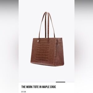 BEIS “The Work Tote” in Maple Croc color